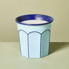 Hearth & Hand Magnolia Arch Embossed Ceramic Sun Citron Jar Candle Blue 12oz