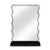 [Like New] View Wavy LED Plug In Vanity Mirror with Phone Holder