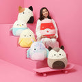 Squishmallows Emery Latte Squeaky Plush Dog Toy 3.5" Multicolor