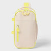 Sun Squad Soft Sided Cooler 6 Cans 4.5qt Beige Yellow Recycled Polyester
