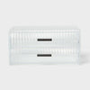[Like New] Threshold Clear Ribbed Acrylic Stacking Drawers Organizer