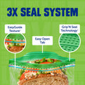 [Like New] Ziploc Sandwich & Snack Bags 105 Count EasyGuide Grip n Seal Storage