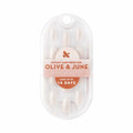 Olive & June Press-On Nails Medium Oval 42ct Pure White Syrup Gradient