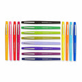 Paper Mate Point Guard Flair Porous Point Stick Pen Medium 16-Count Assorted