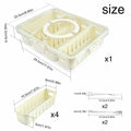 [Like New] Snackle Box Divided Serving Tray with Lid & Handle 4 Compartments