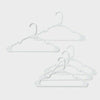 [Like New] Room Essentials Plastic Hangers 50pk White Clothes Hangers for Adult Closets