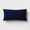 Threshold Outdoor Decorative Velvet Pillow Cover Navy Blue 12x24