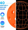 Geekman Pickleballs 40-Hole USAPA Approved Outdoor 6 Pack