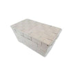 Unbranded PlaygroundWoven Storage Basket Beige Gray Woven 9x5.5x4.5in