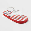 Cat & Jack Toddler Adrian Americana USA Flip Flops Red/White Size M