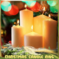 Daifunli 4 Pcs Wedding Candle Rings Pine Pampas Wreaths Small Christmas Decor