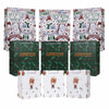 HSMOK Christmas Gift Bags Bundle Snowflakes Snowman Tree Santa Claus Set 1