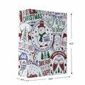 HSMOK Christmas Gift Bags Bundle Snowflakes Snowman Tree Santa Claus Set 1