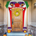 Halloween Door Cover 3 Pcs Clown Banner Decor Indoor Outdoor Party Supplies