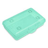Sterilite Flat Top Pencil Box Green Tint Plastic Storage Case