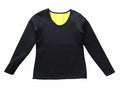 ValentinA Womens Neoprene Body Shaper Slimming T-shirt Black Size XXL