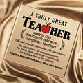 Afterprints Teacher Appreciation Acrylic Plaque with Wooden Base Thank You Gift