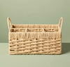 Woven Flatware Caddy Organizer Storage Basket 7x7.5x11.75 Paper Iron