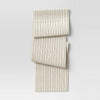 Threshold Cotton Striped Table Runner 108x14 Natural OEKO-TEX Certified