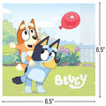 Unique Bluey Party Napkins 6.5 Inch 16 Count Multicolor Paper