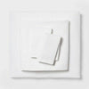 Room Essential King Easy Care Cotton Blend Sateen SheetSet White 225 TC OEKO-TEX