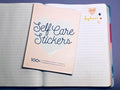[Like New] WORLD TRAVELER Self Care Sticker Book Folio Hardcover 5x7 Art Stickers