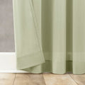 Archaeo Cotton Sheer Curtain 50x63 Moss Green 1 Panel
