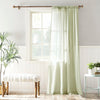 Archaeo Cotton Sheer Curtain 50x63 Moss Green 1 Panel