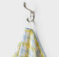 Target Set of 3 Waffle Houndstooth Hand Towels Blue Yellow 16x26