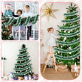 Hotop Christmas Tinsel Garland Frost Tip Metallic Streamers Green 164ft
