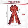 cobee 2Pcs Large Red Velvet Bow Decoration for Door Wall Fence