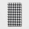Room Essentials Waffle Houndstooth Hand Towel Black/White 1pc