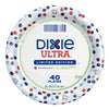 Dixie Ultra Plates 7" Americana 40ct Disposable Paper Dinnerware