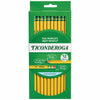 Ticonderoga Wood-Cased Pencils Unsharpened 2 HB Soft Yellow 12 Count