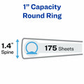 Avery Economy View 3 Ring Binder 1" Round Rings White (05760)
