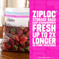 Ziploc Gallon Food Storage Bags Stay Open Stand-Up Bottom 42 Count