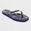 Shade & Shore Women's Palmer Bandana Flip Flops Dark Blue Size 7