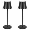 sunzone Cordless RGB Table Lamp 2 Pack Rechargeable Dimmable Black