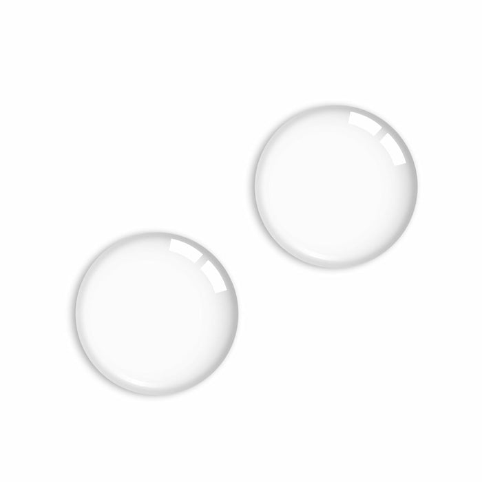 HOMOTEK Clear Door Stoppers 12 Pack 1.6in Transparent Round Wall Protector