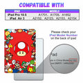 Besoar iPad Air 3/Pro 10.5 Case Cute Cartoon Kawaii Slim Folio Mogu Color