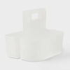 Brightroom Frosted Bath Caddy Plastic - Compact Bathroom Organizer
