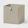 Brightroom Fabric Bin Basket Set 11" Griege Open-Top 10.5x11x10
