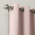 Sun Zero Easton Energy Saving Blackout Grommet Curtain Panel 40x63 Blush Pink