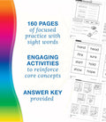 Spectrum Grade 1 Sight Words Workbook with Flash Cards and Sentences