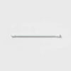 Room Essentials Adjustable Metal Tension Rod 24-40" White Shower Curtain