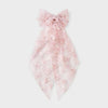 Wild Fable Floral Lace Bow Hair Barrette Pink Polyester Iron Clip