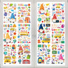 Kentucky Derby Party Decorations Rose Trophy Telescope Stickers 9 Sheets