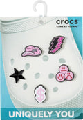 Crocs Jibbitz 5-Pack Trendy Shoe Charms Spacey Girl One Size