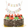 Cobee 2 Pcs Happy Birthday Banner Pull Flag Hanging Flags Party Decor Style B
