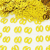 JNSAXMI 60 Confetti Number 60 Sequins 60th Anniversary Table Scatter Gold